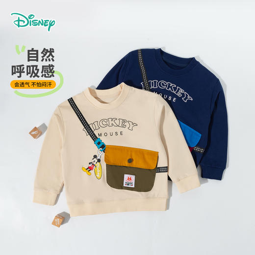 迪士尼宝宝卡通2025春季男童套头卫衣ZD1ES016 商品图5