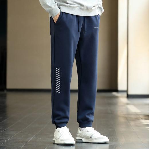 拓路者反光印花休闲长裤秋冬新品时尚百搭加绒加厚户外运动卫裤 商品图2