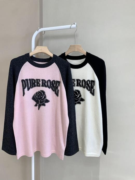 【清仓不退换】【高品质私服】【MC撞色羊绒羊毛提花宽松套头衫】活力撞色，轻柔服帖人体曲线【无标出货 介意慎拍】-CC 商品图10