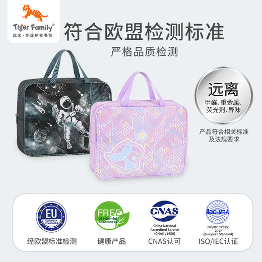 tigerfamily虎米 手提补习袋儿童美术袋手提包小学生功课拎书工具包补课学习书包 商品图4