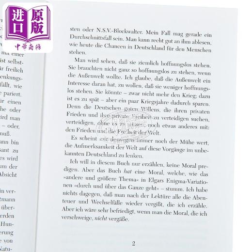 预售 【中商原版】【德文版】历史大师系列 Sebastian Haffner 一个德国人的故事 德文原版 Geschichte eines Deutschen 商品图2
