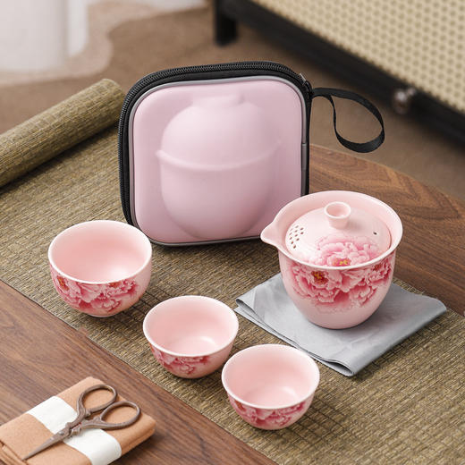 【旅行茶具套装！一包收纳】旅行茶具套装户外露营便携式快客杯功夫茶具礼品商务伴手礼 商品图6