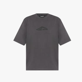 DSQUARED2 女士徽标印花棉质圆领短袖T恤 深灰色 S80GC0071 D20020 854