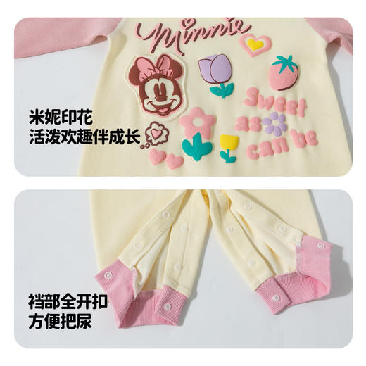 迪士尼宝宝2025春季女童肩开连体衣ZD1EL003 商品图5