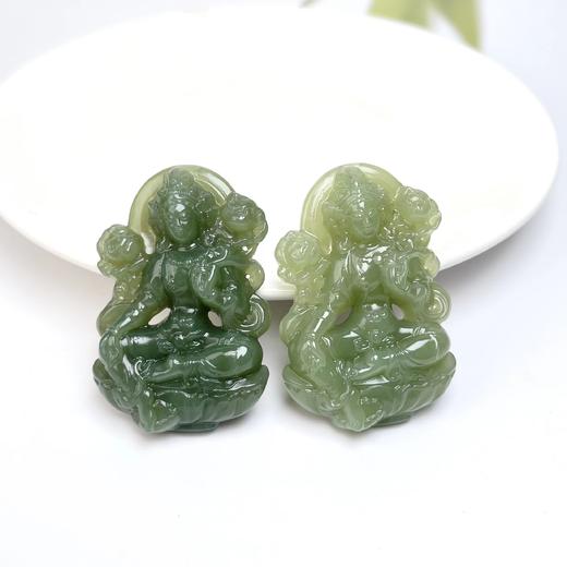 和田玉度母50*35吊坠/多样性发一 商品图0