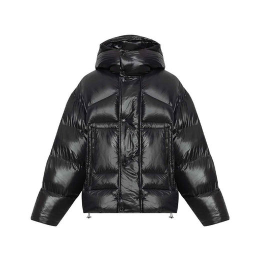 DSQUARED2 男士徽标绗缝连帽羽绒服 黑色 S79AM0062 S60518 900 商品图0