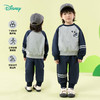 迪士尼【棒球风米奇套装】25春季新款男童撞色卫衣卫裤运动休闲两件套ZD1ET017 商品缩略图1