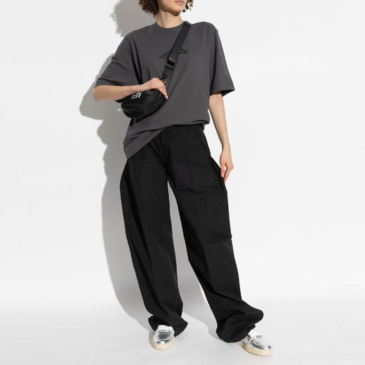 DSQUARED2 女士徽标印花棉质圆领短袖T恤 深灰色 S80GC0071 D20020 854 商品图3