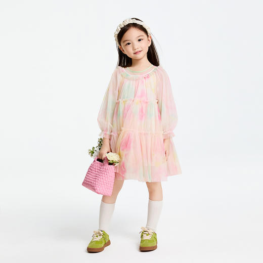 女童长袖连衣裙春季新款安奈儿童装实体店同款XG513517 商品图3