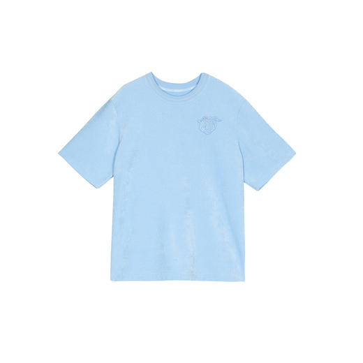 谜底大廓形T恤短袖女2025春季新品运动休闲风宽松上衣251MT0104 商品图4