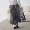 谜底百褶裙长裙2025春新品时尚气质飘逸感松紧腰半身裙251MB0018 商品缩略图2