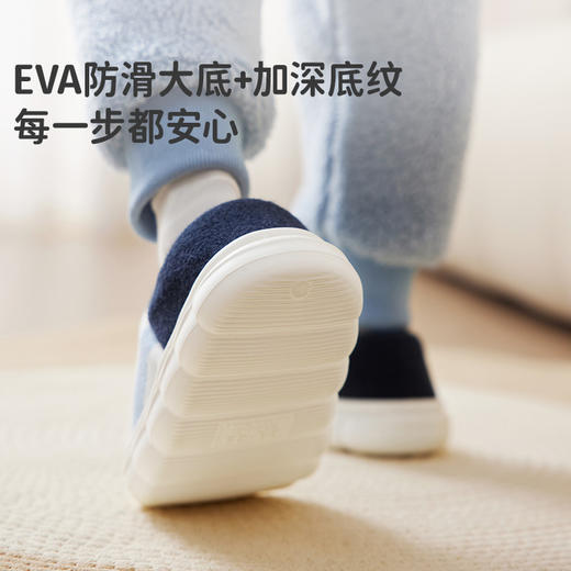 【柠檬宝宝清仓33.9】儿童棉拖鞋冬季男女童室内家居鞋包跟防滑加绒保暖棉鞋聚 商品图3