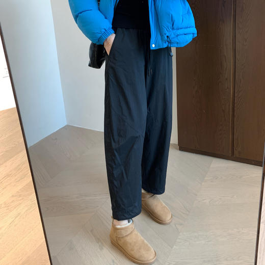 山系户外风！2024新款轻盈干爽拉绒松紧腰束脚加绒休闲裤运动裤女冬款！ 商品图0