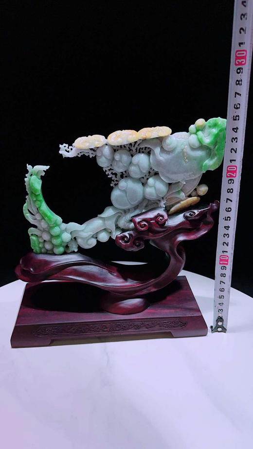 620787翡翠摆件【福寿 如意】 商品图1