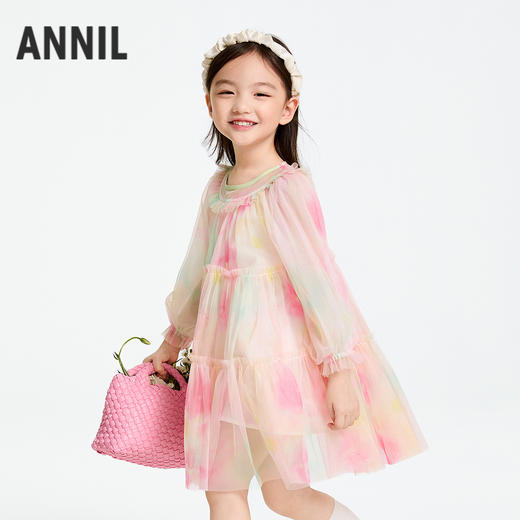 女童长袖连衣裙春季新款安奈儿童装实体店同款XG513517 商品图1