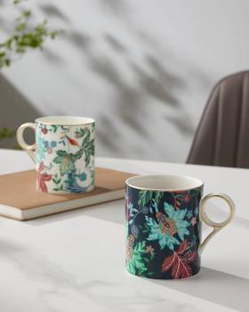 国瓷永丰源幸福满园左右对杯350ml   YFY