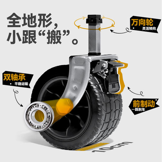 【自营】洛克猩球-多功能折叠露营车（越野轮PLUS)Wagon 营地推车多色 商品图4