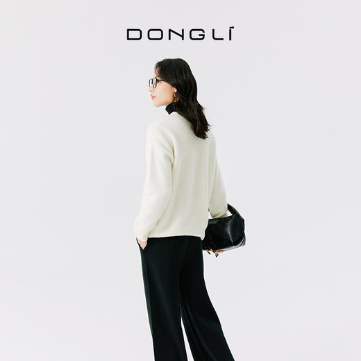 东黎 • 圈圈纱女士秋冬V领套衫 4555 商品图2