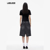 【对倒×LABELHOOD】联名款简约A字裙黑色牛仔半裙 商品缩略图2