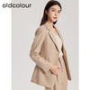 oldcolour春新款卡其色休闲简约职场通勤披肩西装外套女Q110417A1 商品缩略图3