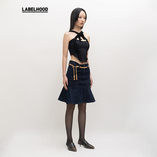 【NODRESS×LABELHOOD】蕾虎联名款丝绒蝴蝶结吊带背心 商品图3