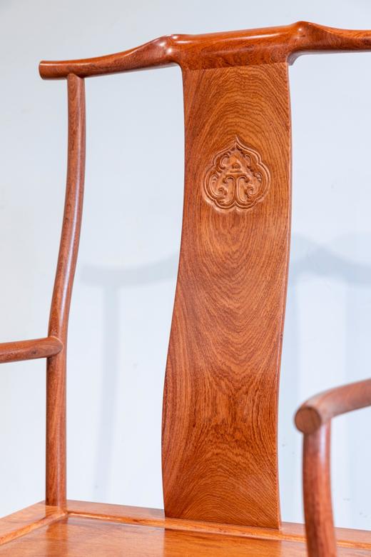 红桥红  家具严选  缅甸花梨（大果紫檀）【上博四出头 官帽椅】 商品图2