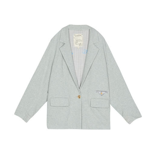 谜底解构感西装外套女2025春季新品通勤风后背拼接西服251MW0029 商品图4