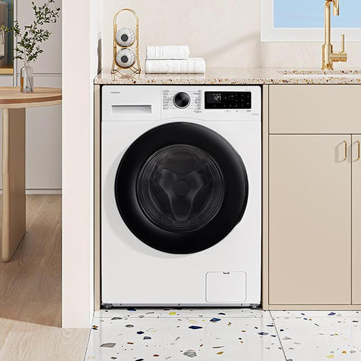 三星（SAMSUNG）12kg 超薄大容量 AI神 泡泡净 洗烘一体机 除菌除螨滚筒洗衣机  WD12DG5B14BWSC 月光白 商品图6