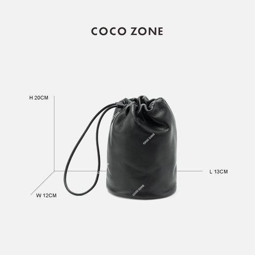 COCO ZONE 高级感小众设计手提包纯色大容量水桶包CC2C1281 商品图1