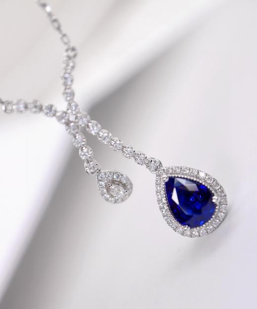 1.48ct刻面蓝宝石吊坠 商品图2
