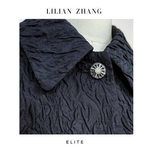 定制—新风貌“New Look ”—邂逅遇见——“奢美”黑色短款外套 2405022 商品图3