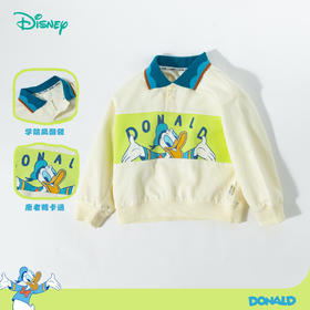 迪士尼宝宝2025春季男童卡通套头卫衣ZD1ES015