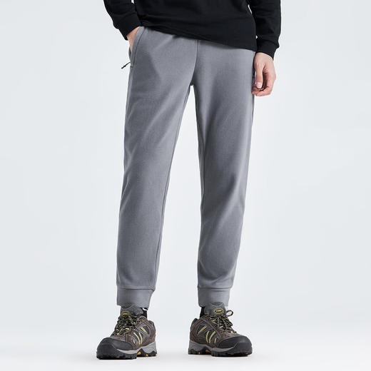 拓路者（Pioneer Camp）摇粒绒裤子男冬季加绒束脚裤厚款休闲裤秋季保暖抓绒长裤 商品图3