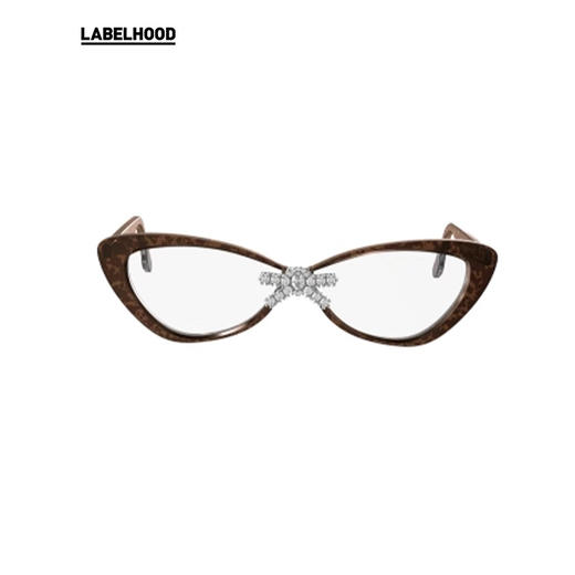 【SHUSHUTONGxYVMIN】蕾虎设计感优雅甜酷蝴蝶结装饰眼镜 商品图2