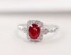 0.7ct刻面红宝石戒指 商品缩略图1