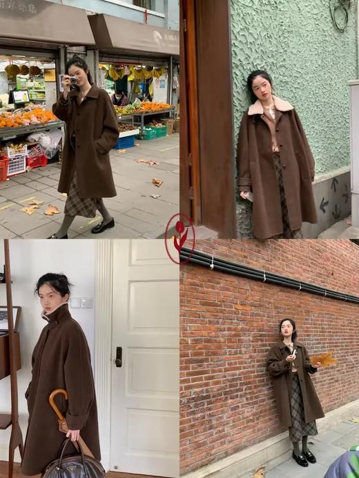 shyshystill/shy202212012/榛巧拿铁澳洲羊毛可拆卸内胆大衣 商品图2