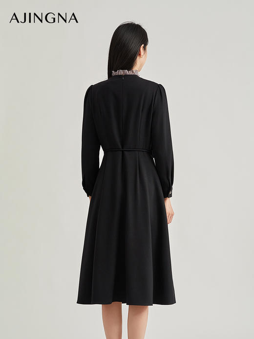 【商场同款】阿菁娜法式假两件拼接连衣裙A29C112052 商品图3