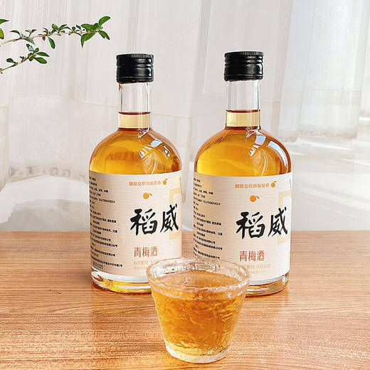 稻威 青梅酒 清爽酸甜 果香浓郁 375ml*2瓶 送礼袋 商品图0