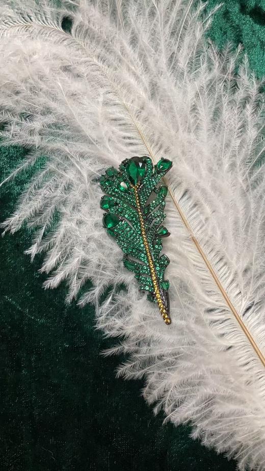 宝石胸花「叶子」 商品图1