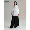 【HIDEMI×LABELHOOD】蕾虎限定联名款大立领A字袖白衬衫 商品缩略图0