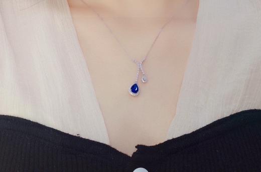 1.48ct刻面蓝宝石吊坠 商品图3