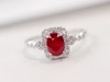 0.7ct刻面红宝石戒指 商品缩略图0