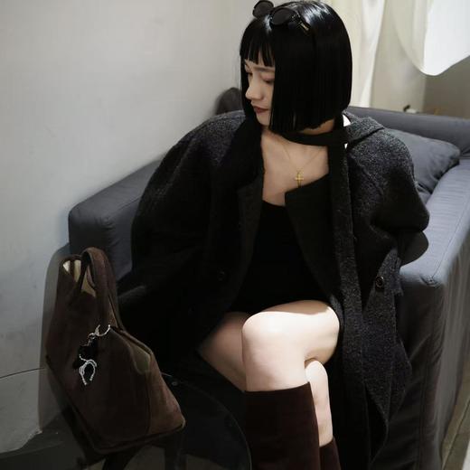 顺丰包邮42505洛诗琳法式气质圈圈苏丽绒大衣247623 商品图3