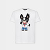 DSQUARED2 男士卡通小狗徽标印花棉质圆领短袖T恤 白色 S74GD1325 D20020 100 商品缩略图0