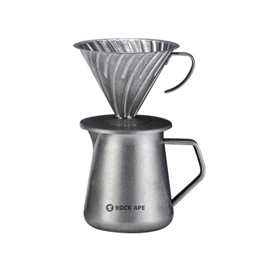 【自营】洛克猩球-复古手冲壶套装银色 商品图2