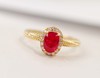 0.8ct刻面红宝石戒指 商品缩略图1