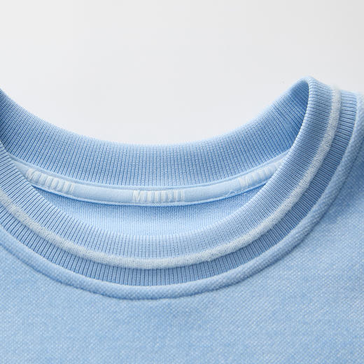 谜底大廓形T恤短袖女2025春季新品运动休闲风宽松上衣251MT0104 商品图3