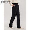 oldcolour春季新品时尚通勤开叉微喇高腰显瘦长裤女Q140703A1 商品缩略图2