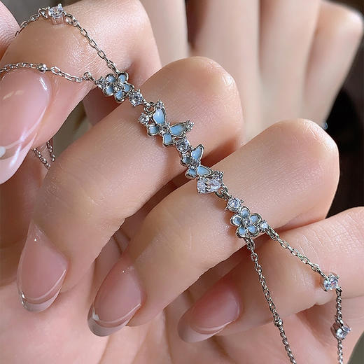 【夜光 希望之翼】卡蒂罗/KADER 闪闪蝶舞 蝶恋花 夜光蝴蝶双链 在逃公主温柔少女心森系转运上岸清冷感 商品图6