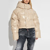 DSQUARED2 女士徽标绗缝连帽羽绒服 米色 S80AM0040 S60518 113 商品缩略图1